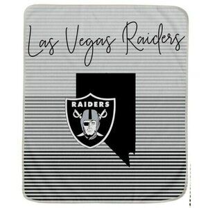 Las Vegas Raiders State Stripe Larger Ultra Soft Plush Throw Blanket Licensed